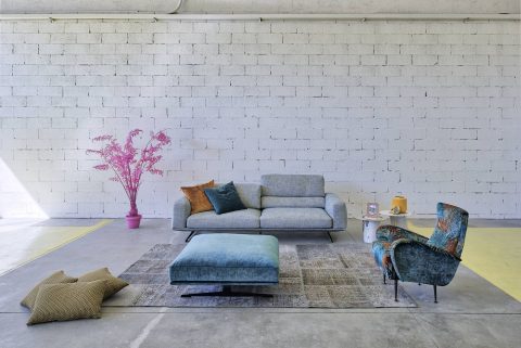 divano moderno con poggiatesta reclinabile - Dorial - Gobbo Salotti